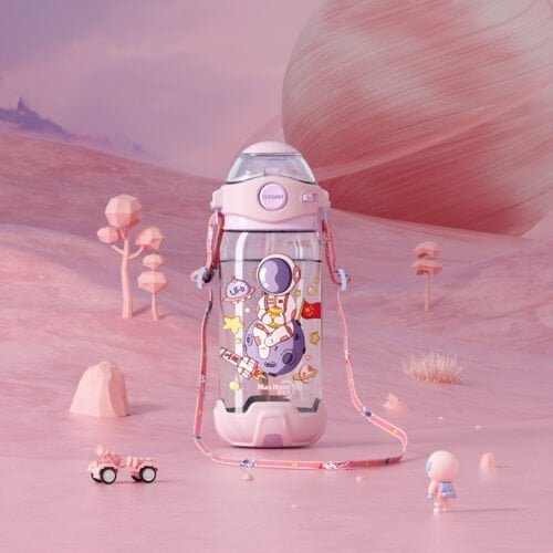 Pink astronaut bottle