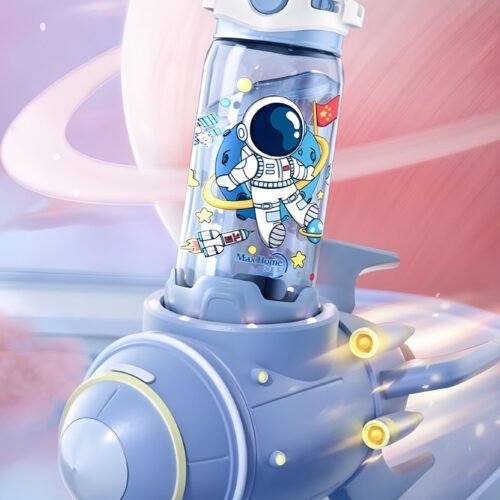 Astronaut Space Straw Bottle