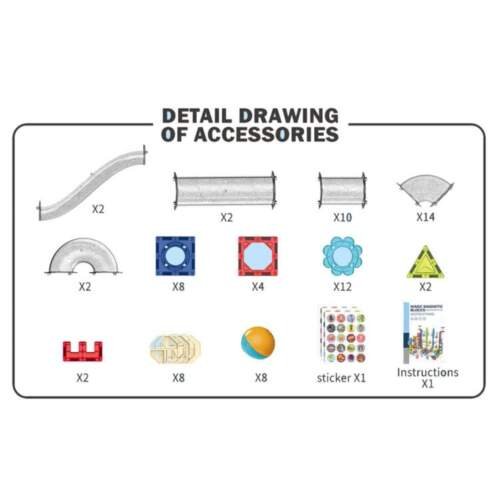 3D Educational Magnetic Tile Toys for Kids