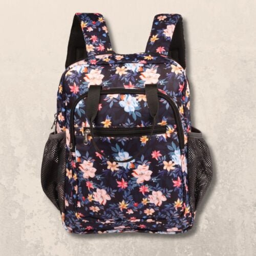 Navy Blue School Bag Front