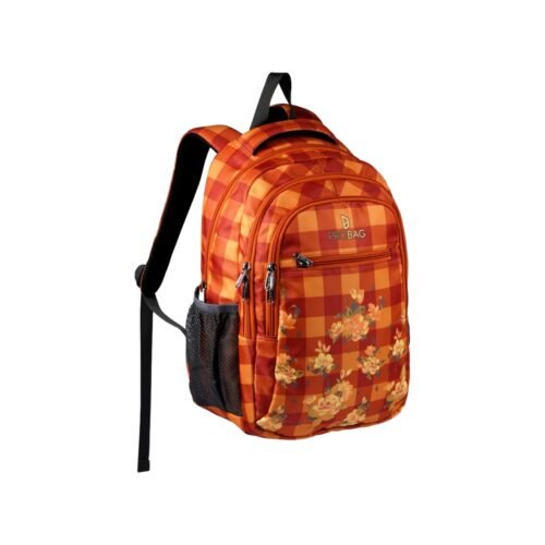 ProBag Orange Floral Check Design