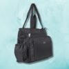 Black Waterproof Fabric Handbag