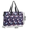 Shopping Bag - Blue Pink Flowers - Image 3