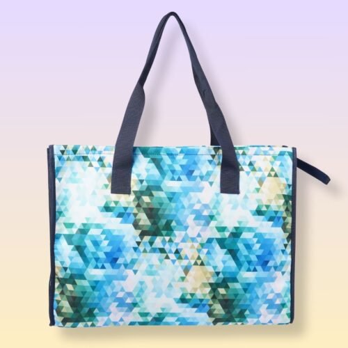 Shopping Bag - Blue motif