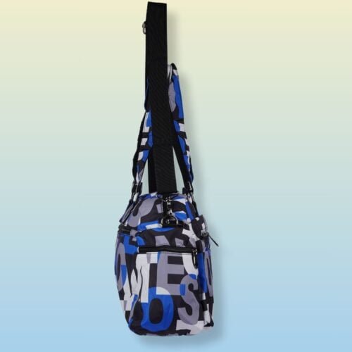 Travel Shopping Bag Blue letters - Image 5