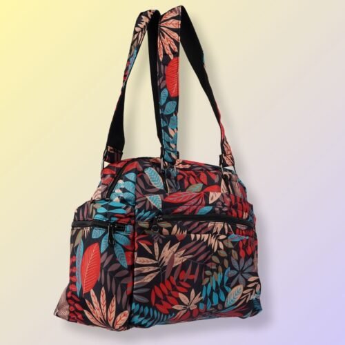 Travel Shopping Bag - Red Leaves - Image 3