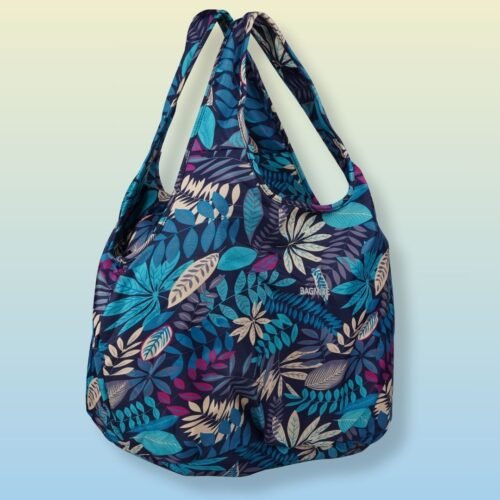 Shopping BAg Blue leaves