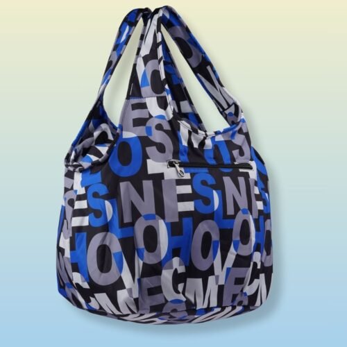 Shopping Bag Blue letters - Image 3