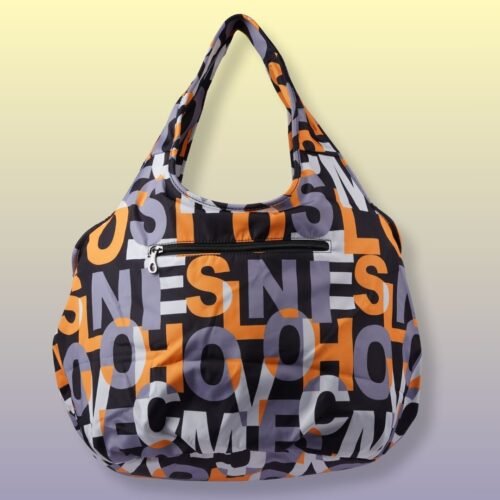 Shopping Bag Orange letters - Image 3