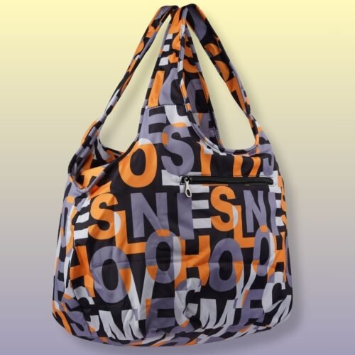 Shopping Bag Orange letters - Image 4