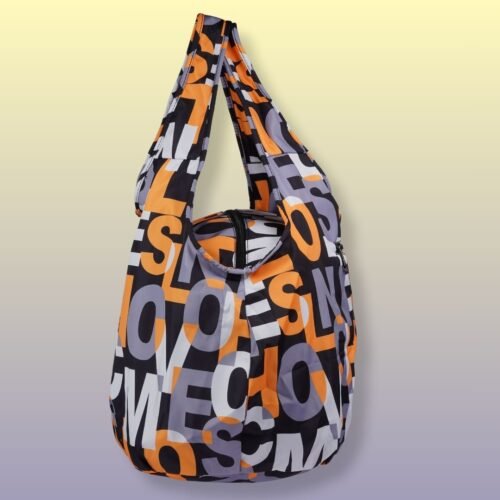 Shopping Bag Orange letters - Image 5