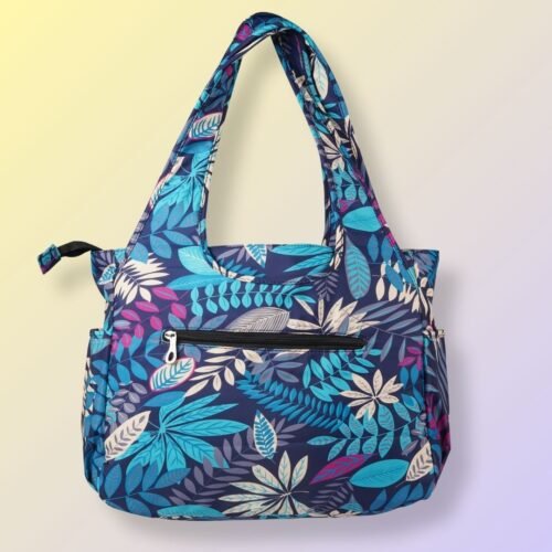 Handbag blue leaves - Image 2