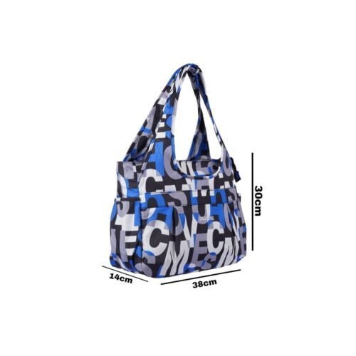 Handbag blue letters - Image 2