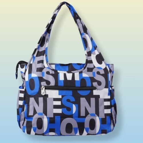 Handbag blue letters - Image 4