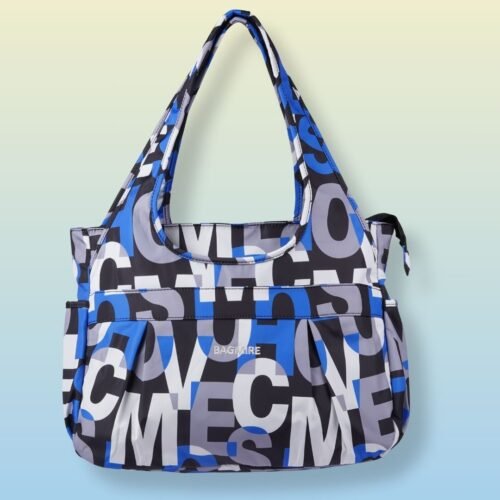 Handbag blue letters