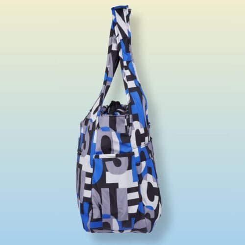 Handbag blue letters - Image 3