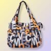 Handbag Orange Letters