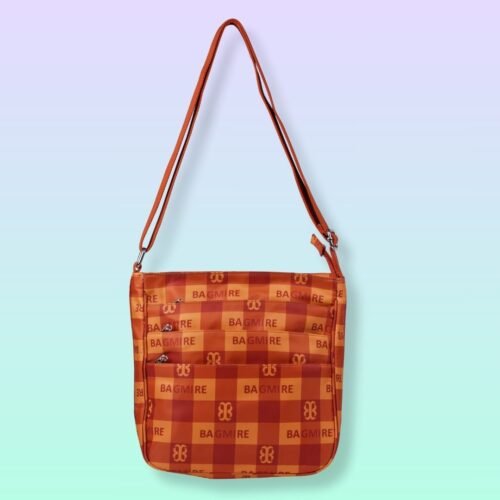 Sling Bag - Bright Orange checks