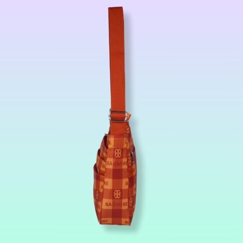 Sling Bag - Bright Orange checks - Image 3