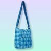 Sling Bag - Bright Blue checks - Image 5