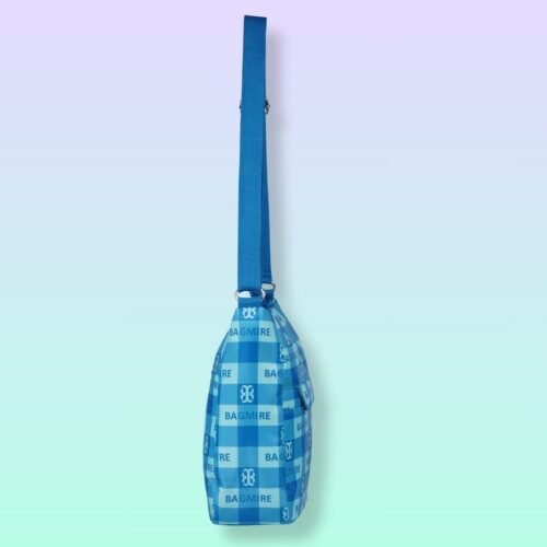 Sling Bag - Bright Blue checks - Image 3