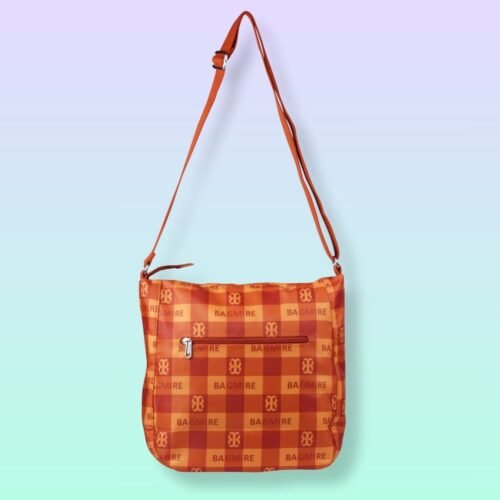 Sling Bag - Bright Orange checks - Image 4