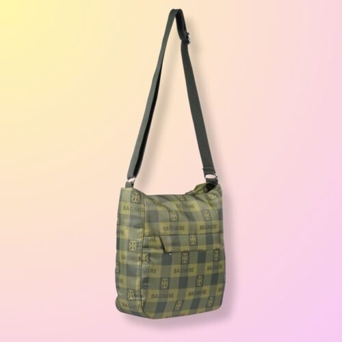 Sling Bag - Olive Green checks - Image 5