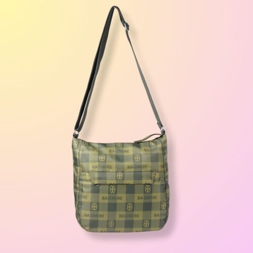 Sling Bag - Olive Green checks