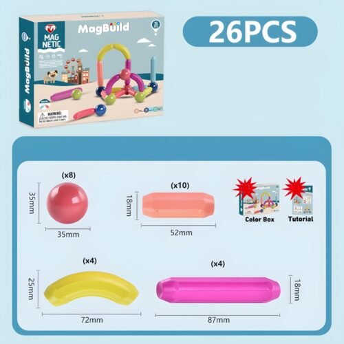 26-Piece Magnetic Sticks Set - Image 4